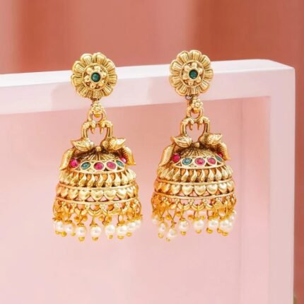 Temple Gold Jhumkas